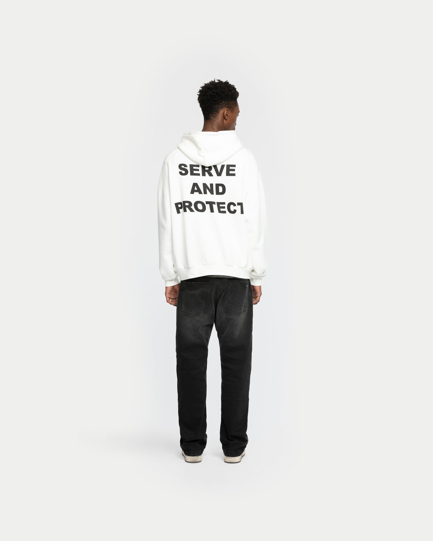Serve and Protect Hoodie White