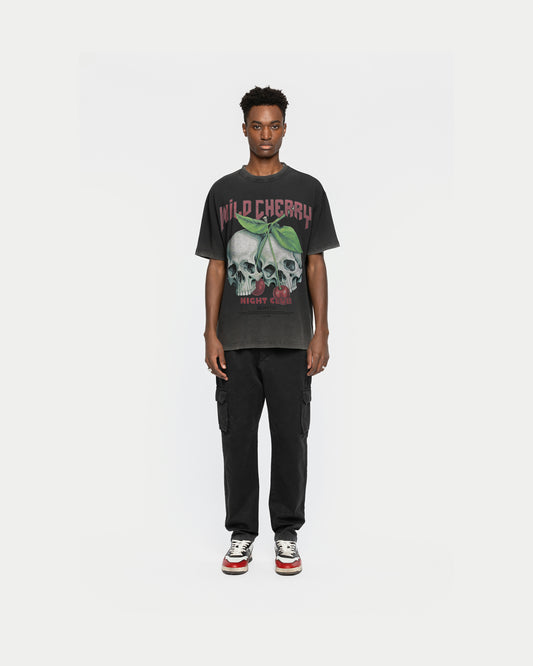 Wild Cherry Front T-Shirt Black
