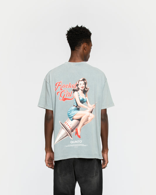 Rocket Girl T-Shirt Heaven Grey