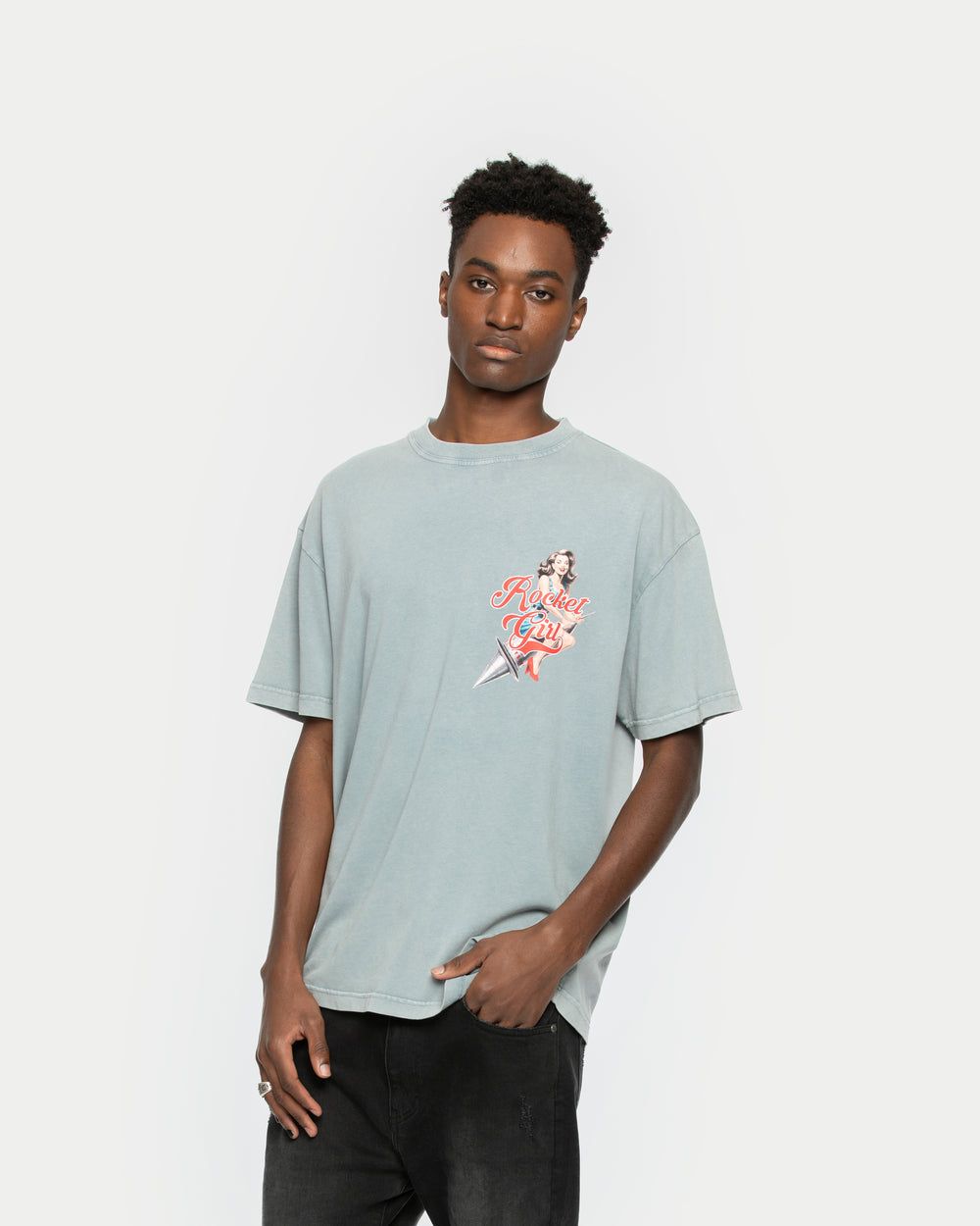 Rocket Girl T-Shirt Heaven Grey