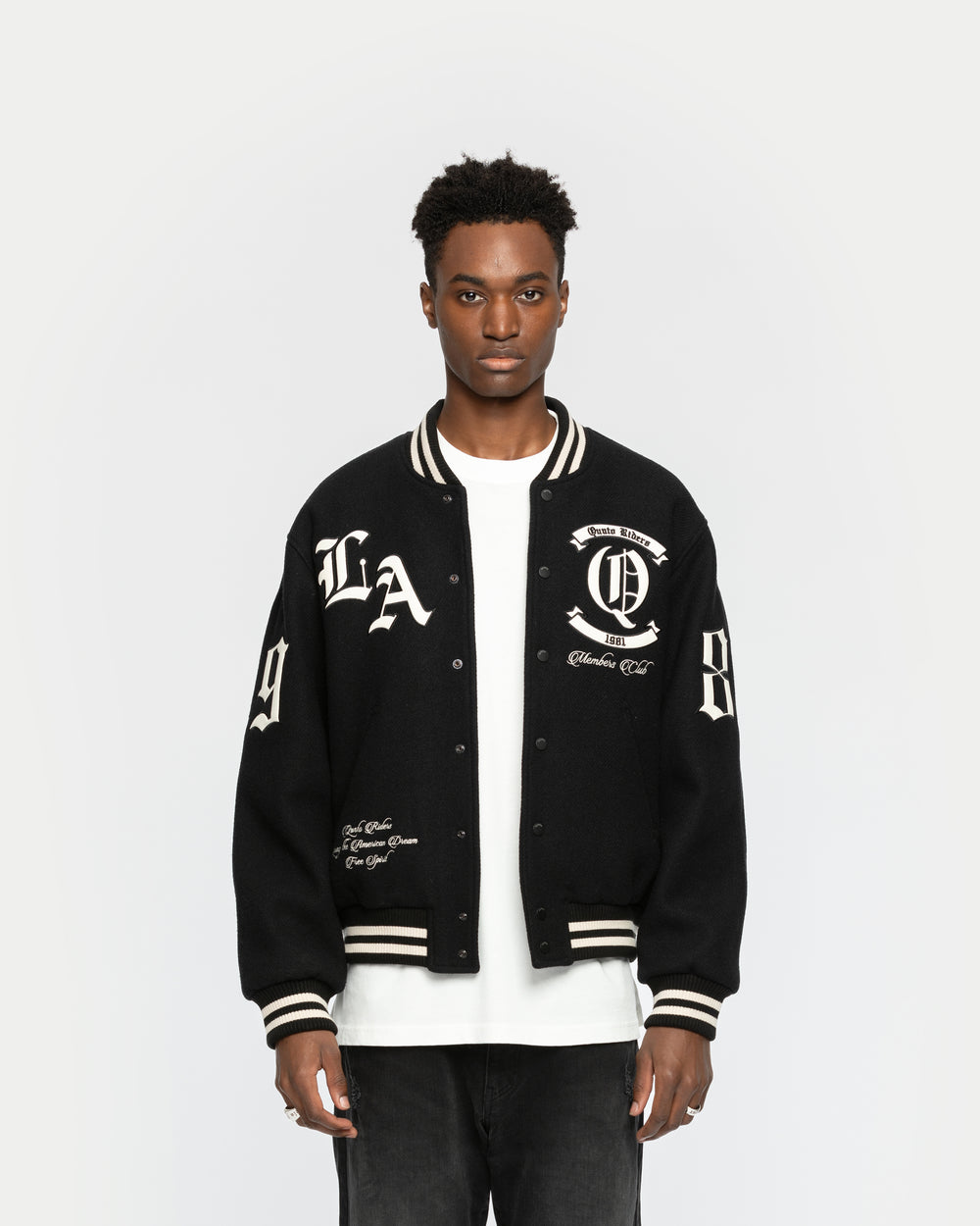 City Of Angels College Jacket Black