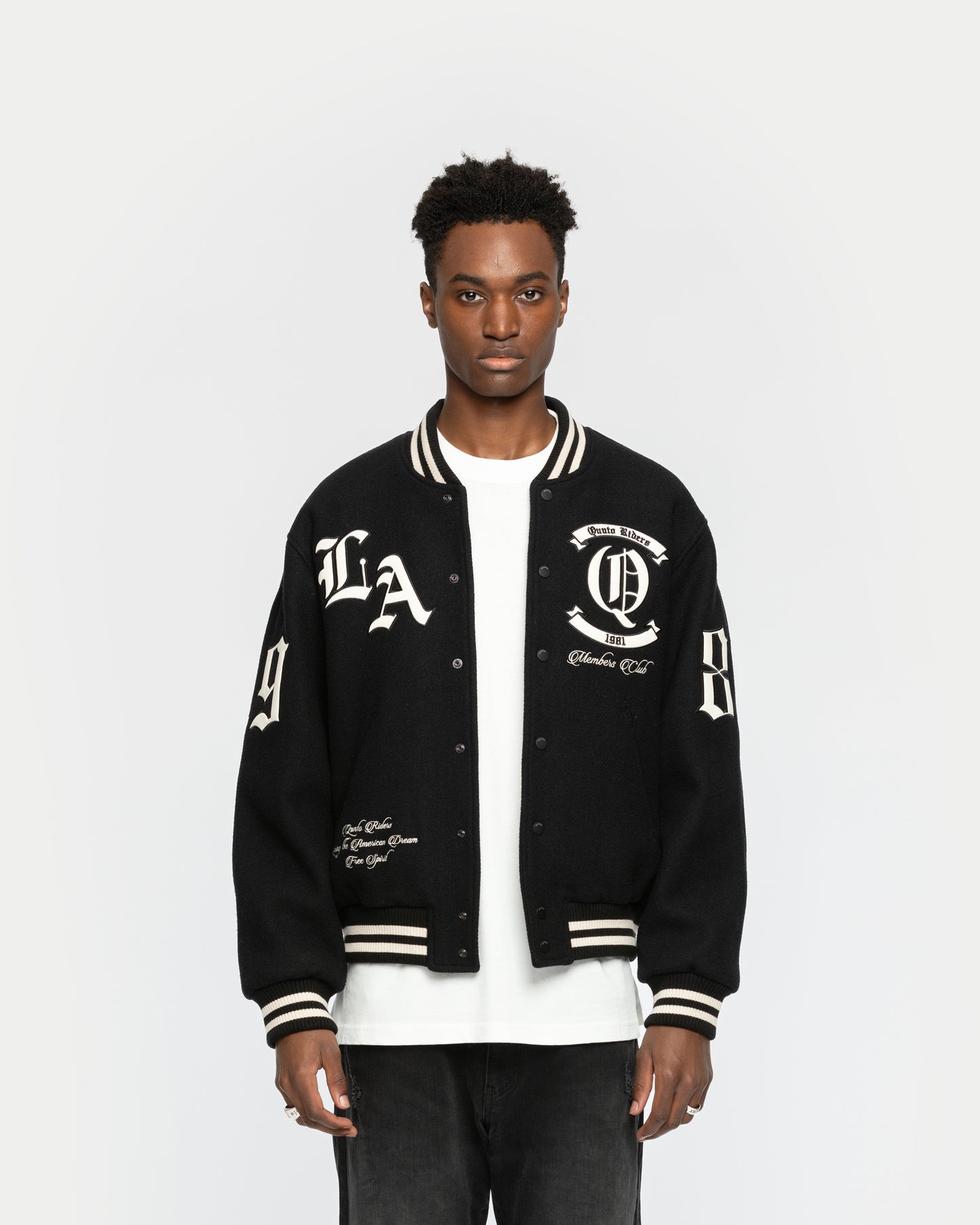 City Of Angels College Jacket Black