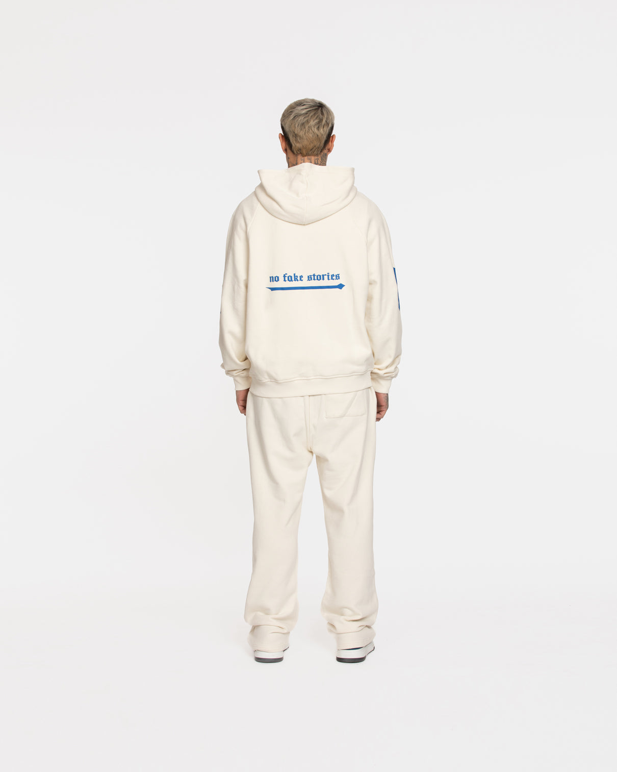 Zipper Hoodie Arrows Cream