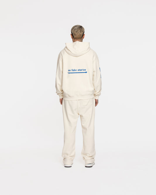 Zipper Hoodie Arrows Cream