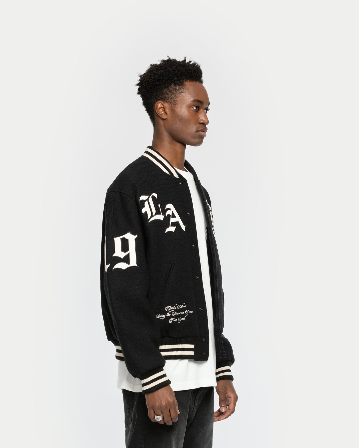 City Of Angels College Jacket Black