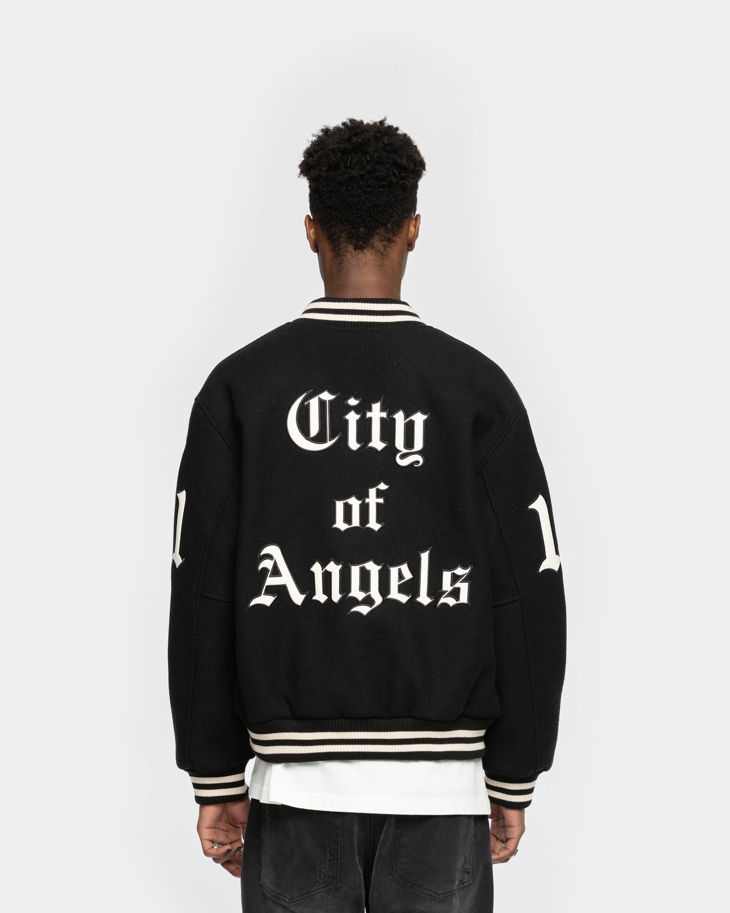 City Of Angels College Jacket Black