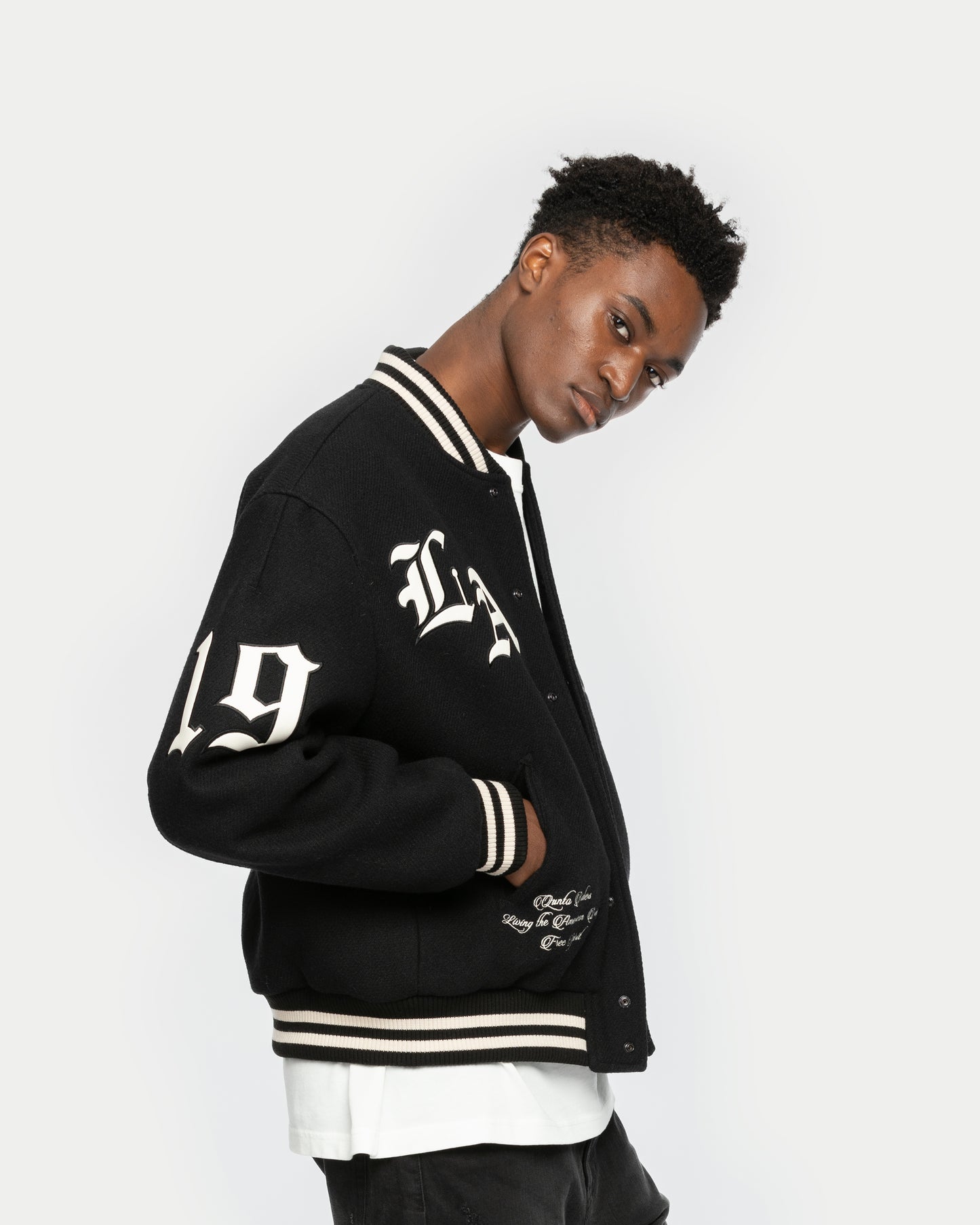 City Of Angels College Jacket Black