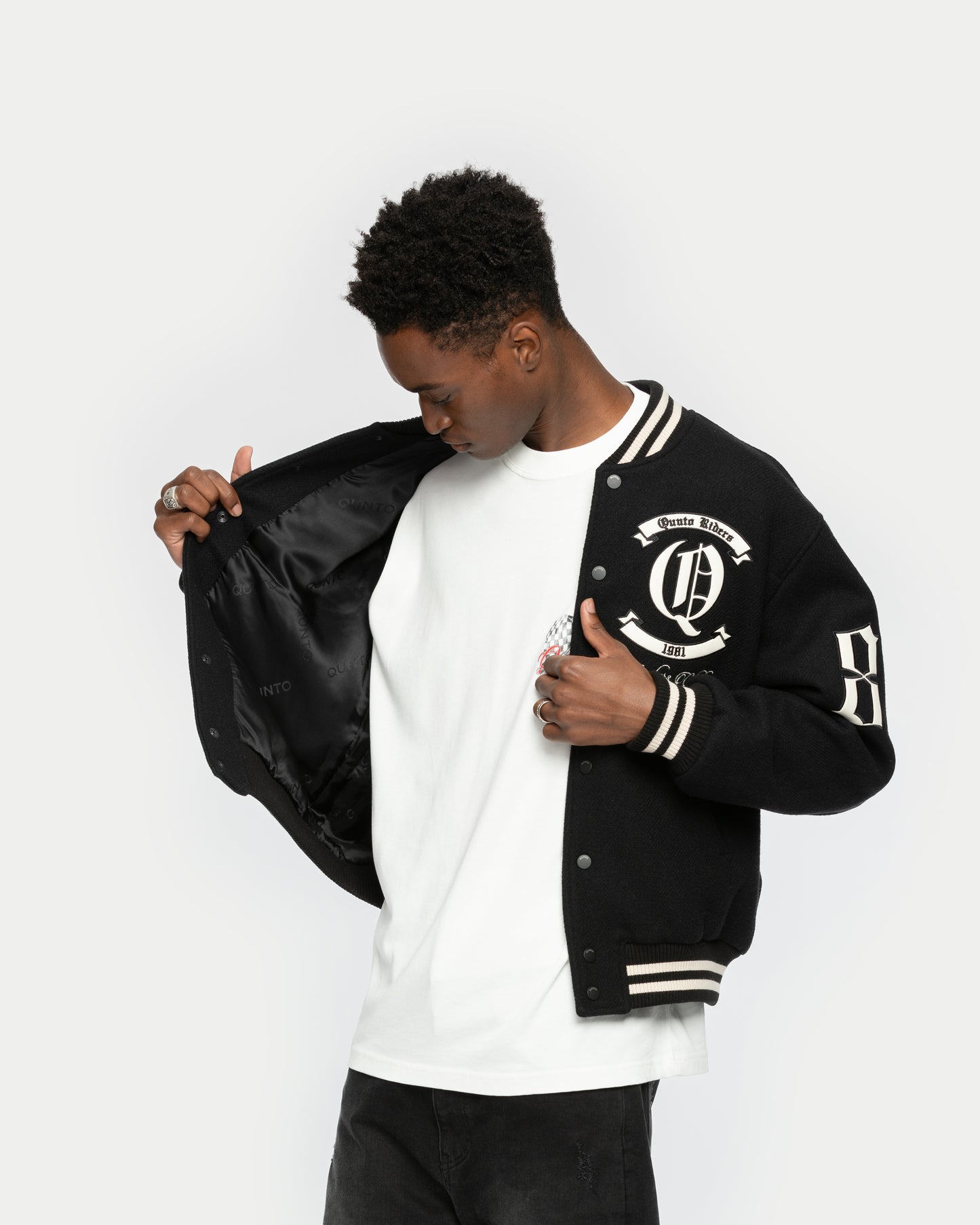 City Of Angels College Jacket Black