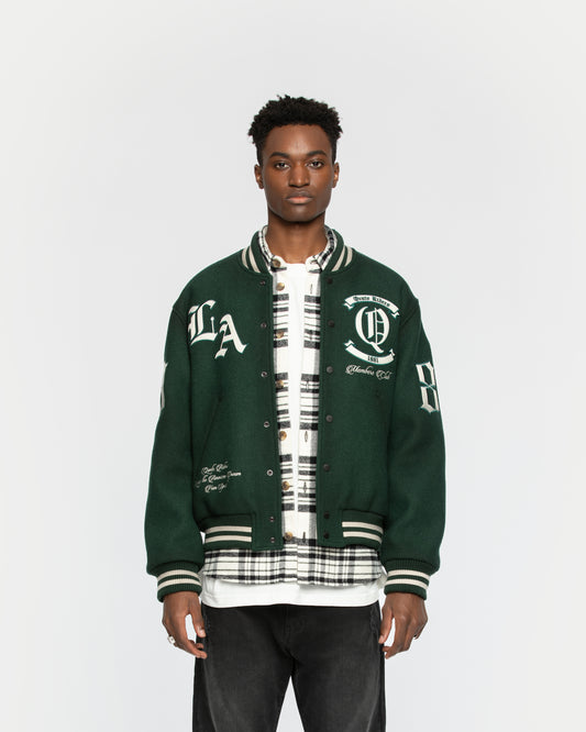 CITY OF ANGELS COLLEGE JACKET GREEN