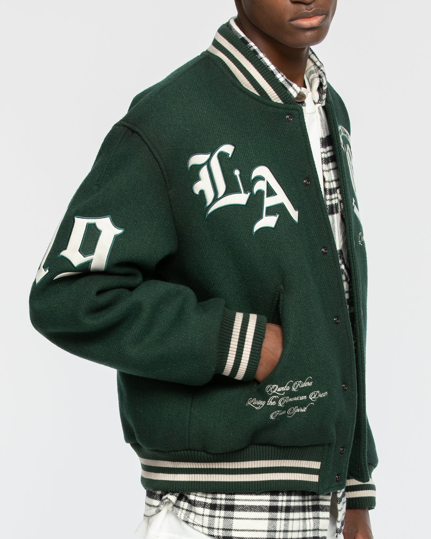 City Of Angels College Jacket Green