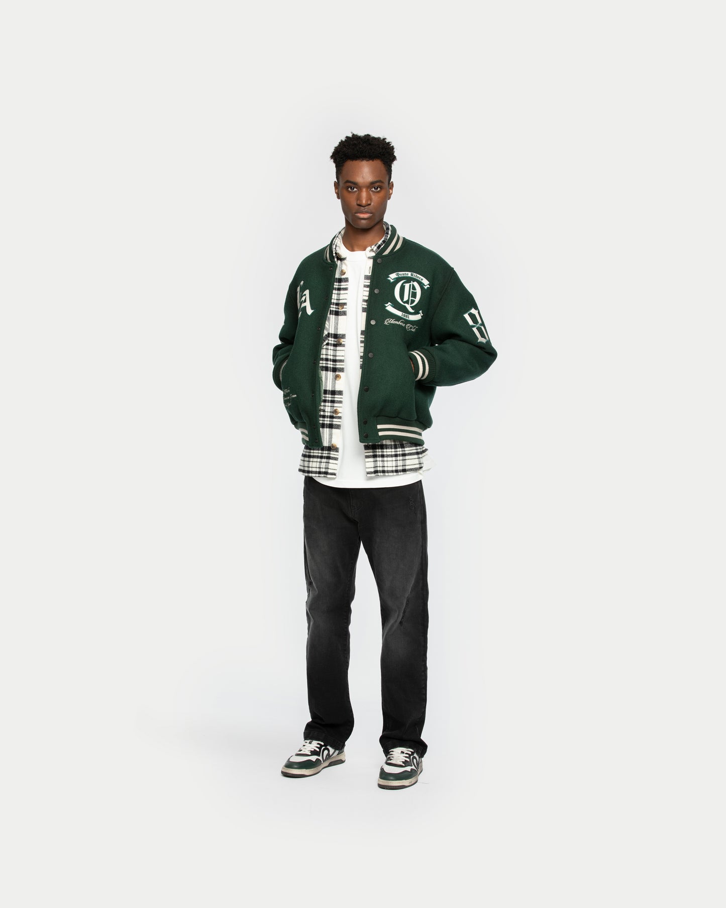 City Of Angels College Jacket Green