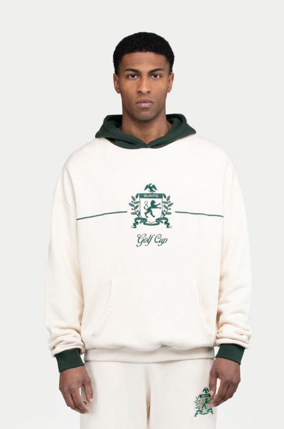 Crest Cream Hoodie