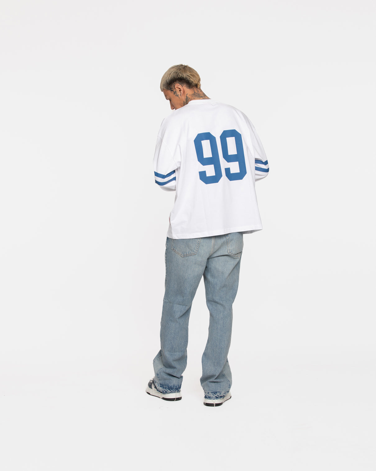 Long Sleeve Stripes White