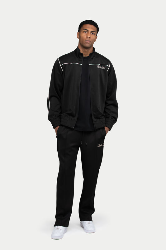 QC Pipes Track Jacket Black