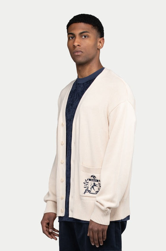 CREST CREAM CARDIGAN