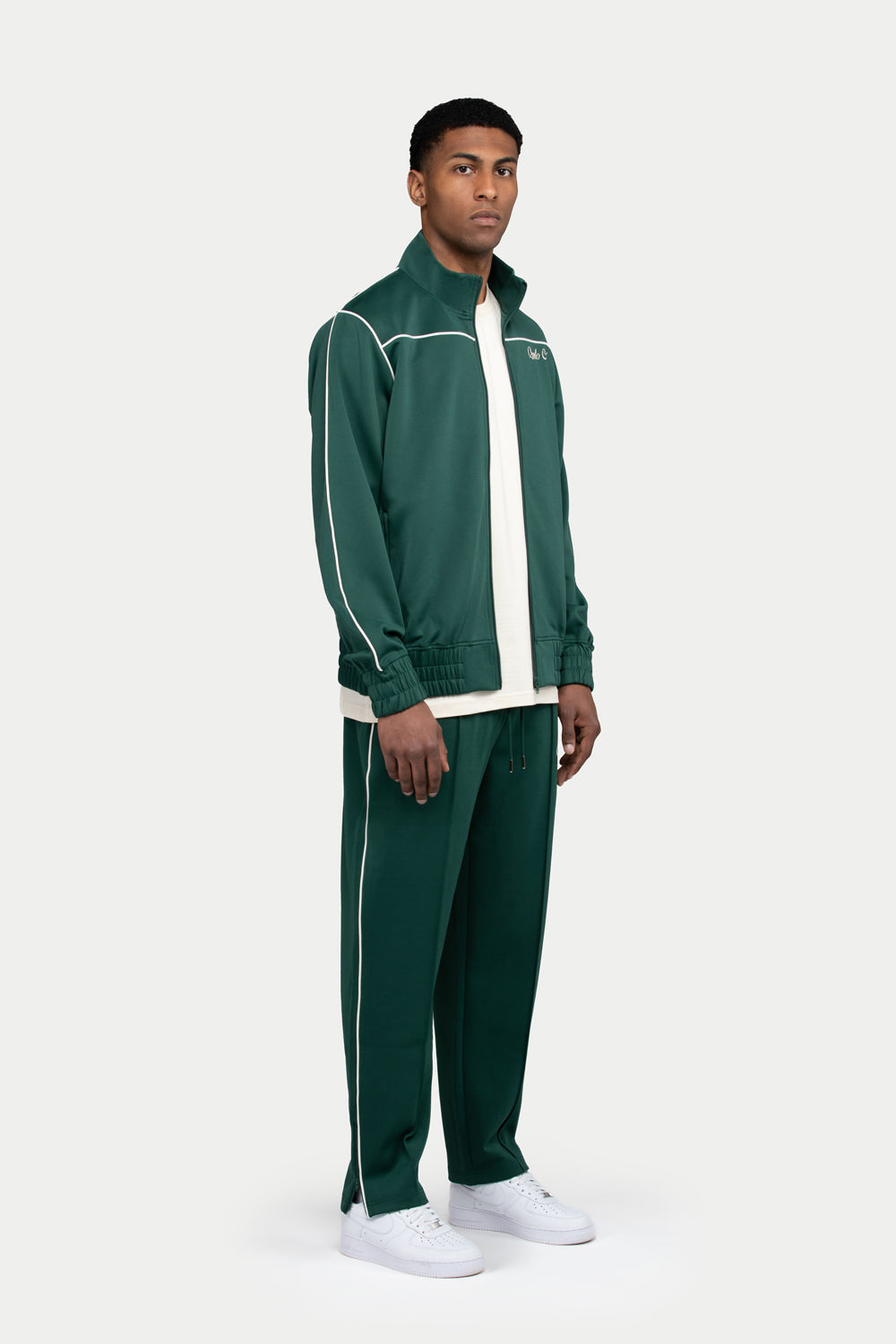 QC Pipes Track Jacket Green