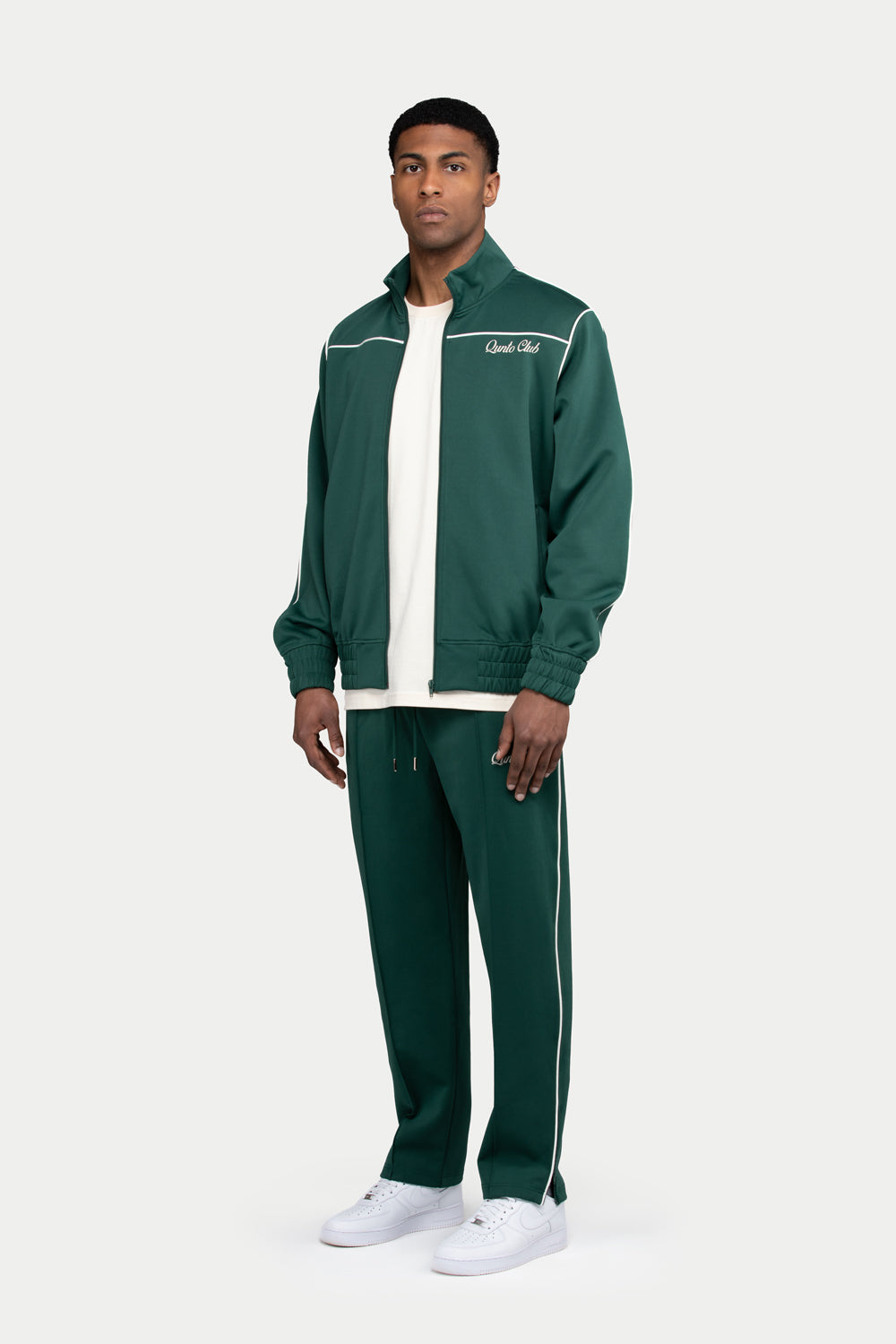 QC Pipes Track Jacket Green