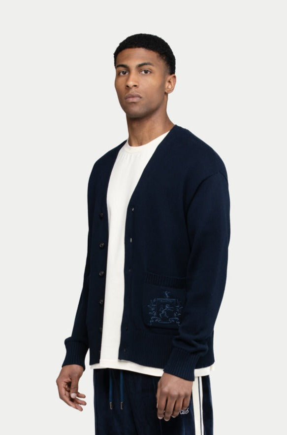 Crest Blue Cardigan