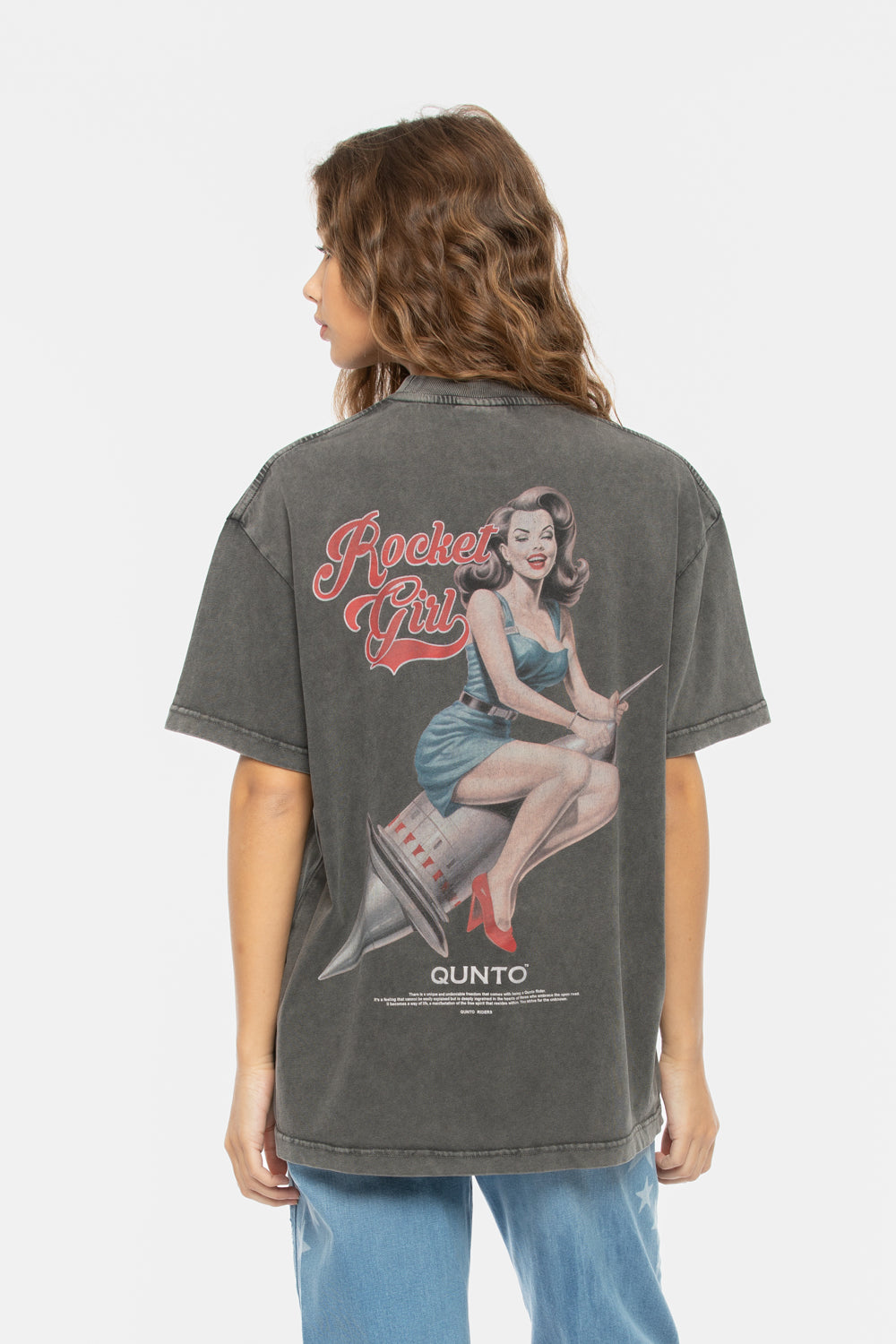Rocket Girl T-Shirt Grey