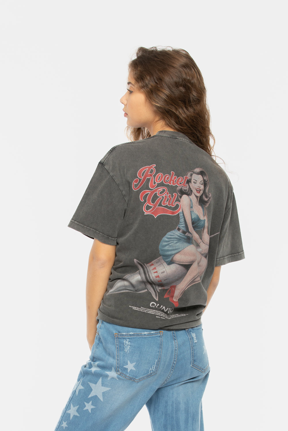 Rocket Girl T-Shirt Grey