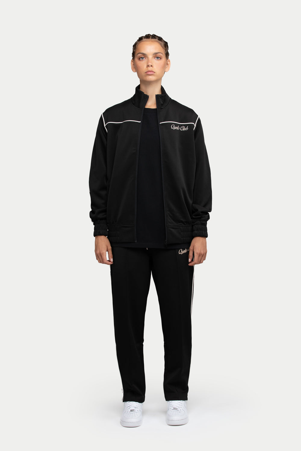 QC Pipes Track Jacket Black