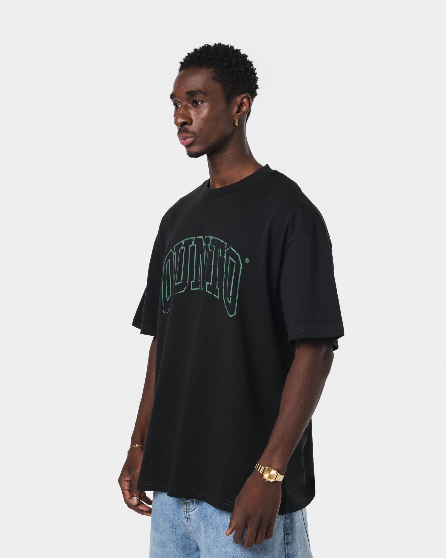 QUNTO GREEN OUTLINER TSHIRT