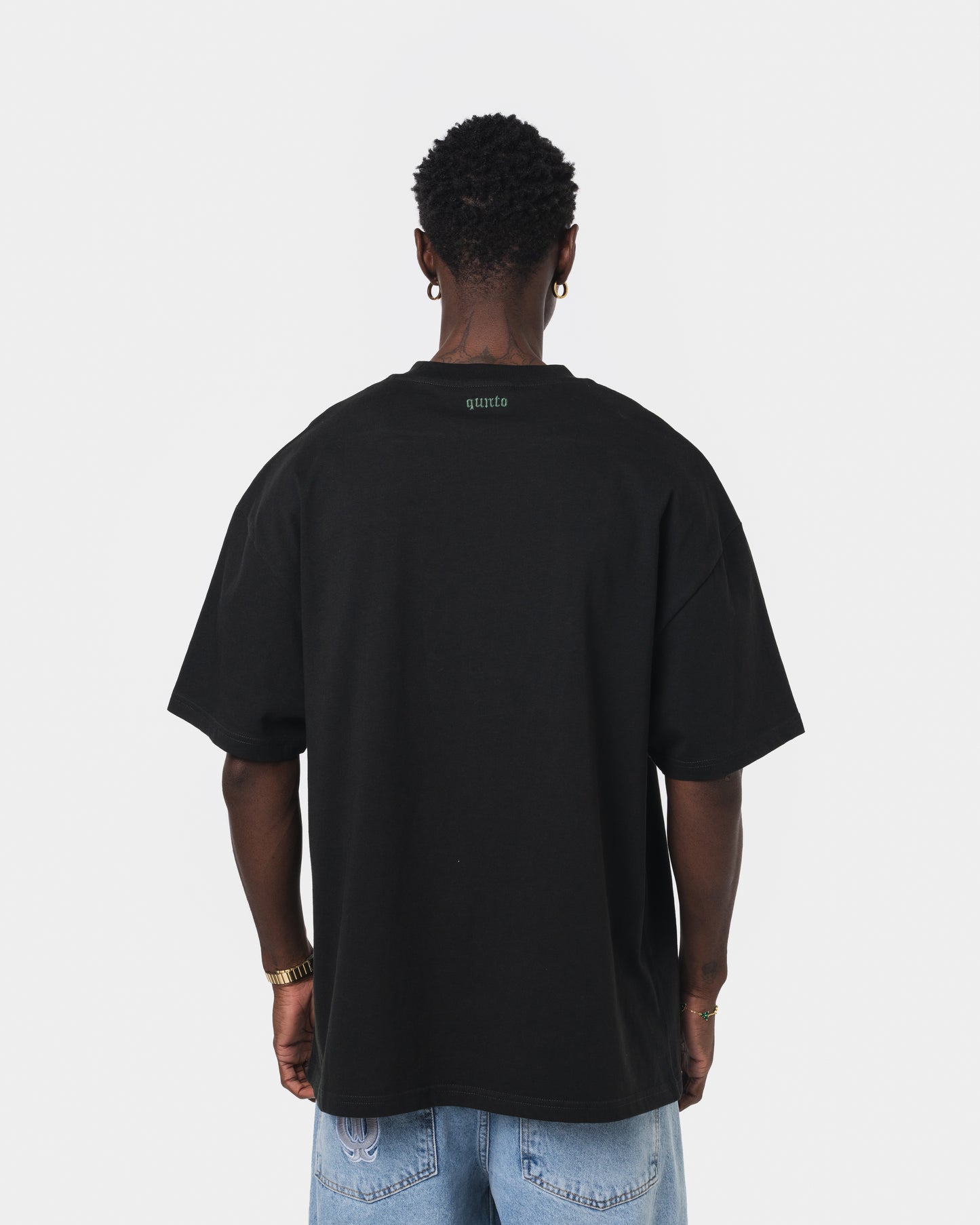 QUNTO GREEN OUTLINER TSHIRT