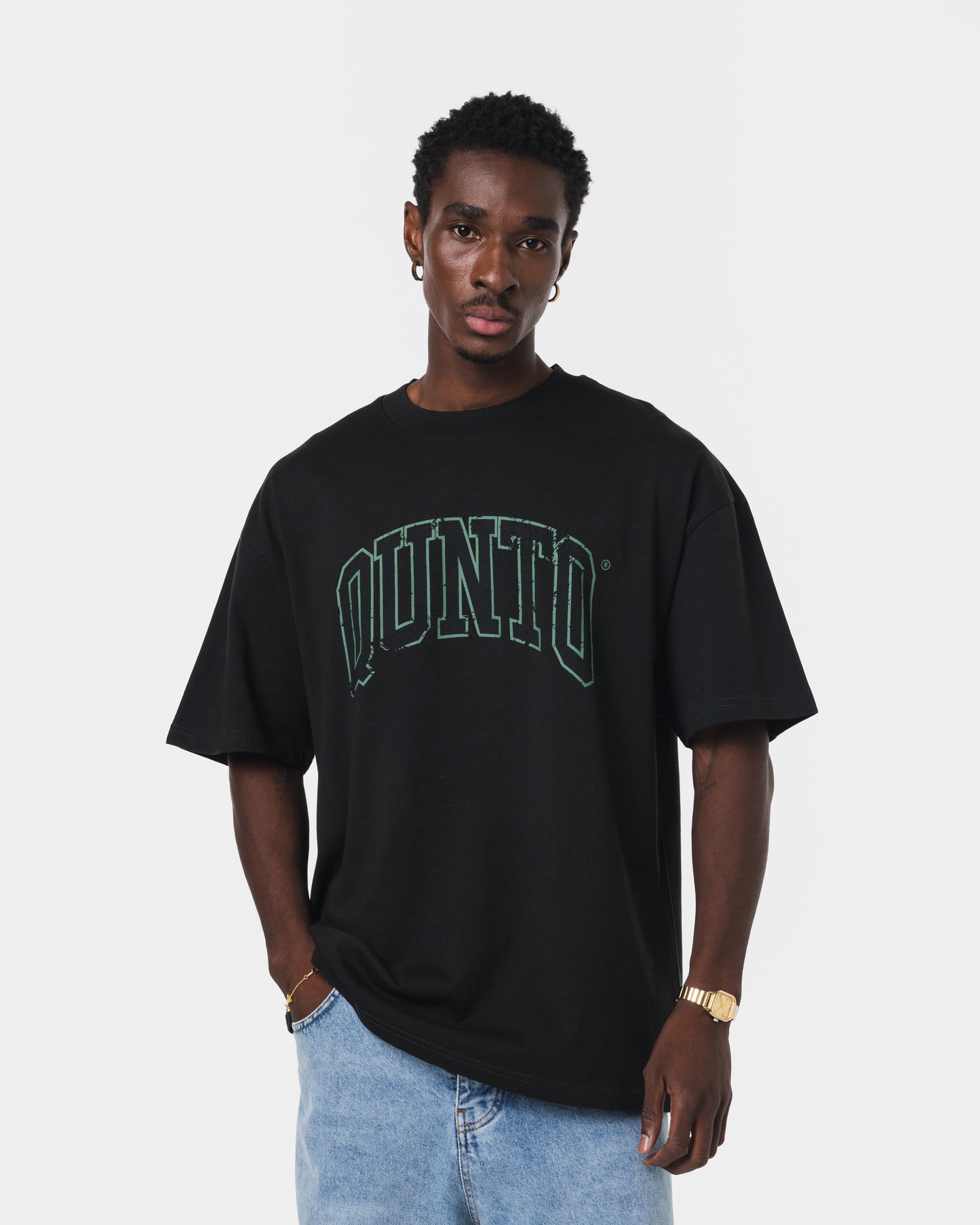 QUNTO GREEN OUTLINER TSHIRT