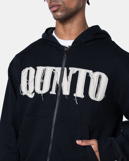 CLASSIC ZIPER HOODIE BLACK