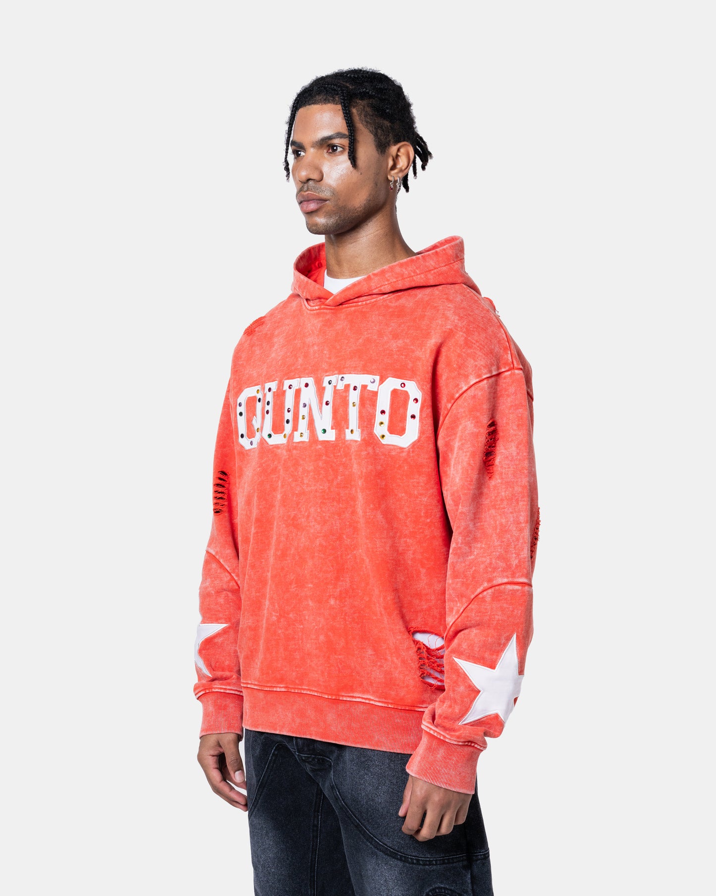 QUNTO STAR HOODIE ORANGE