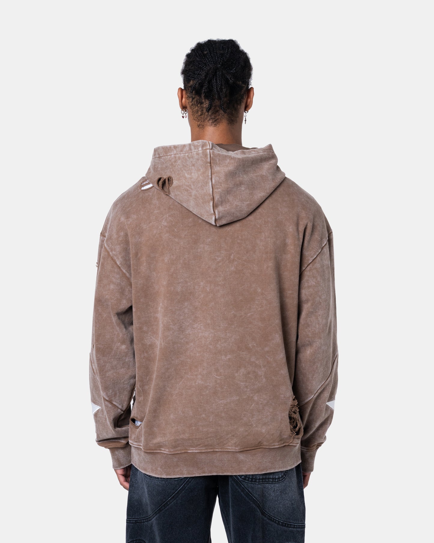 QUNTO STAR HOODIE BROWN