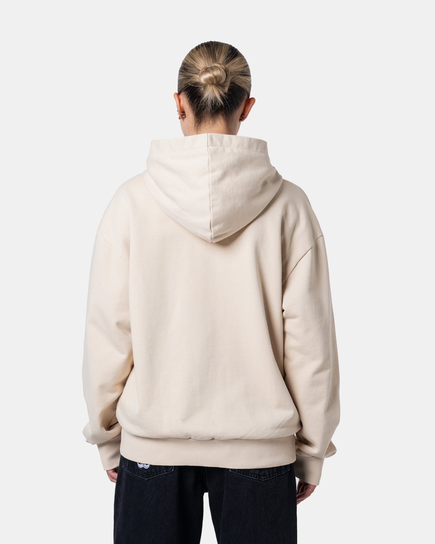 CLASSIC ZIPER HOODIE CREAM