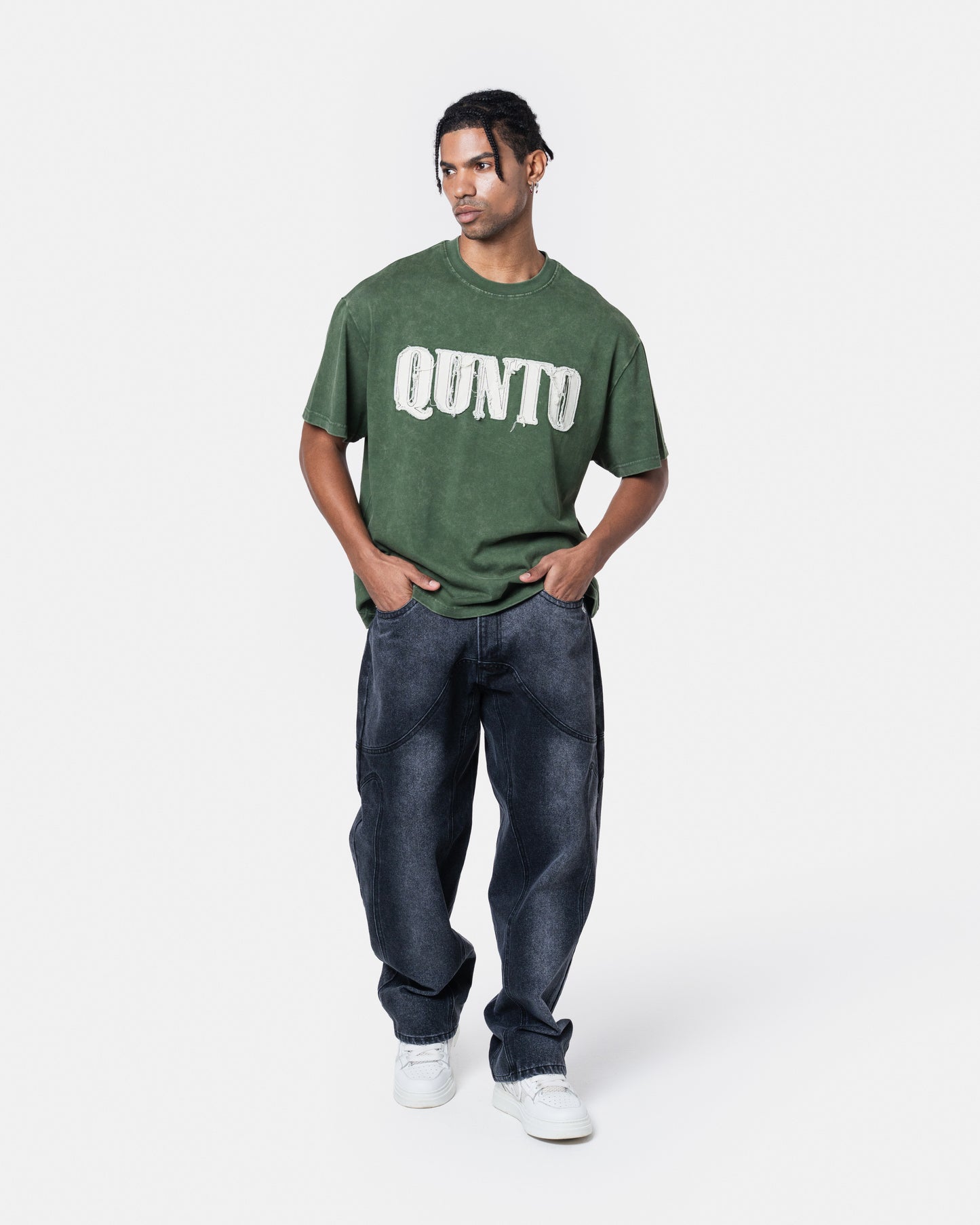 QUNTO OVERSIZE TEE GREEN