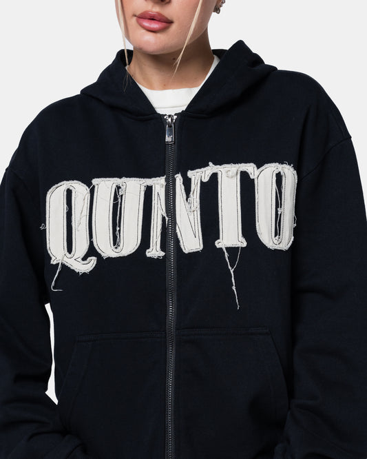 CLASSIC ZIPER HOODIE BLACK