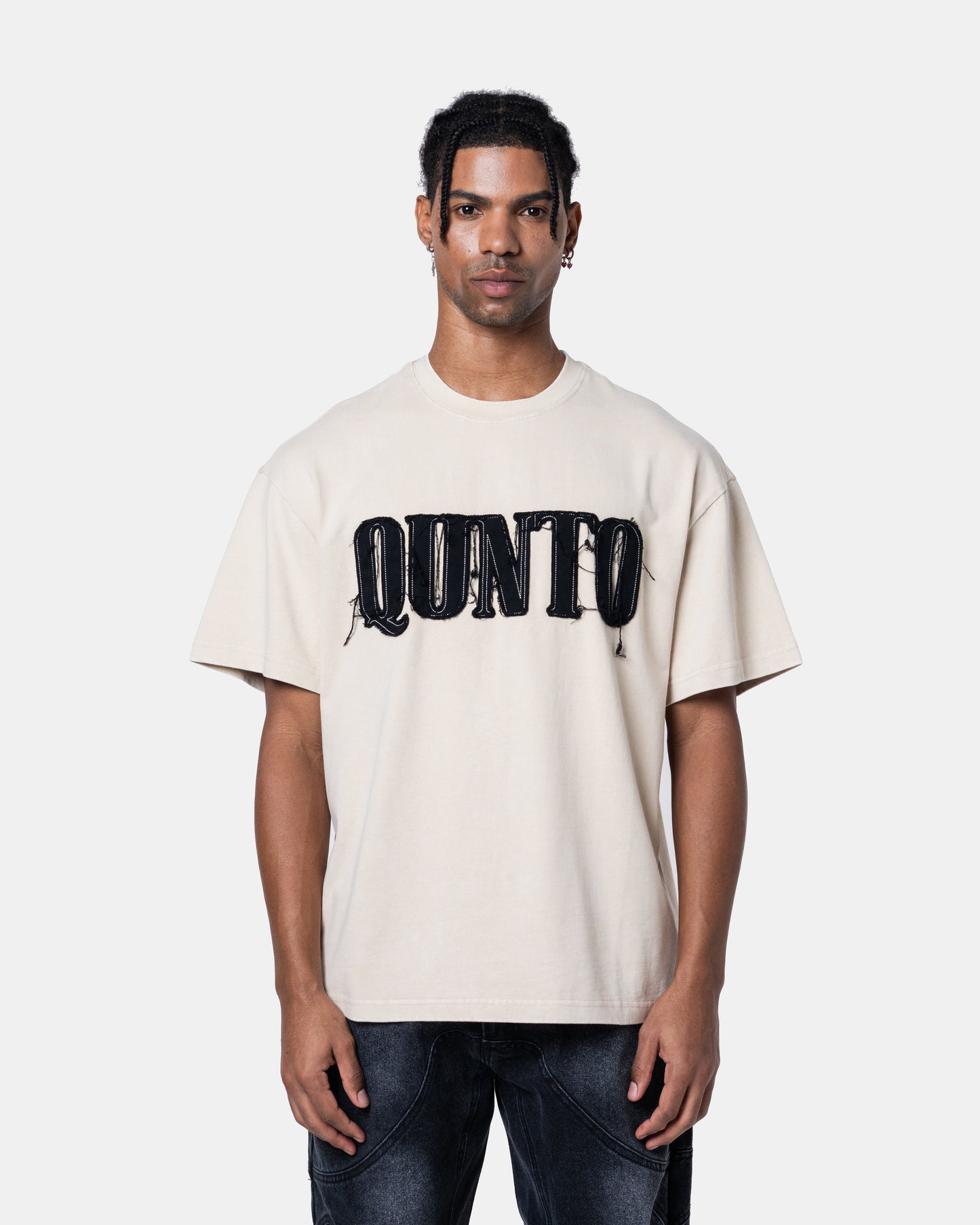 QUNTO OVERSIZE TEE CREAM