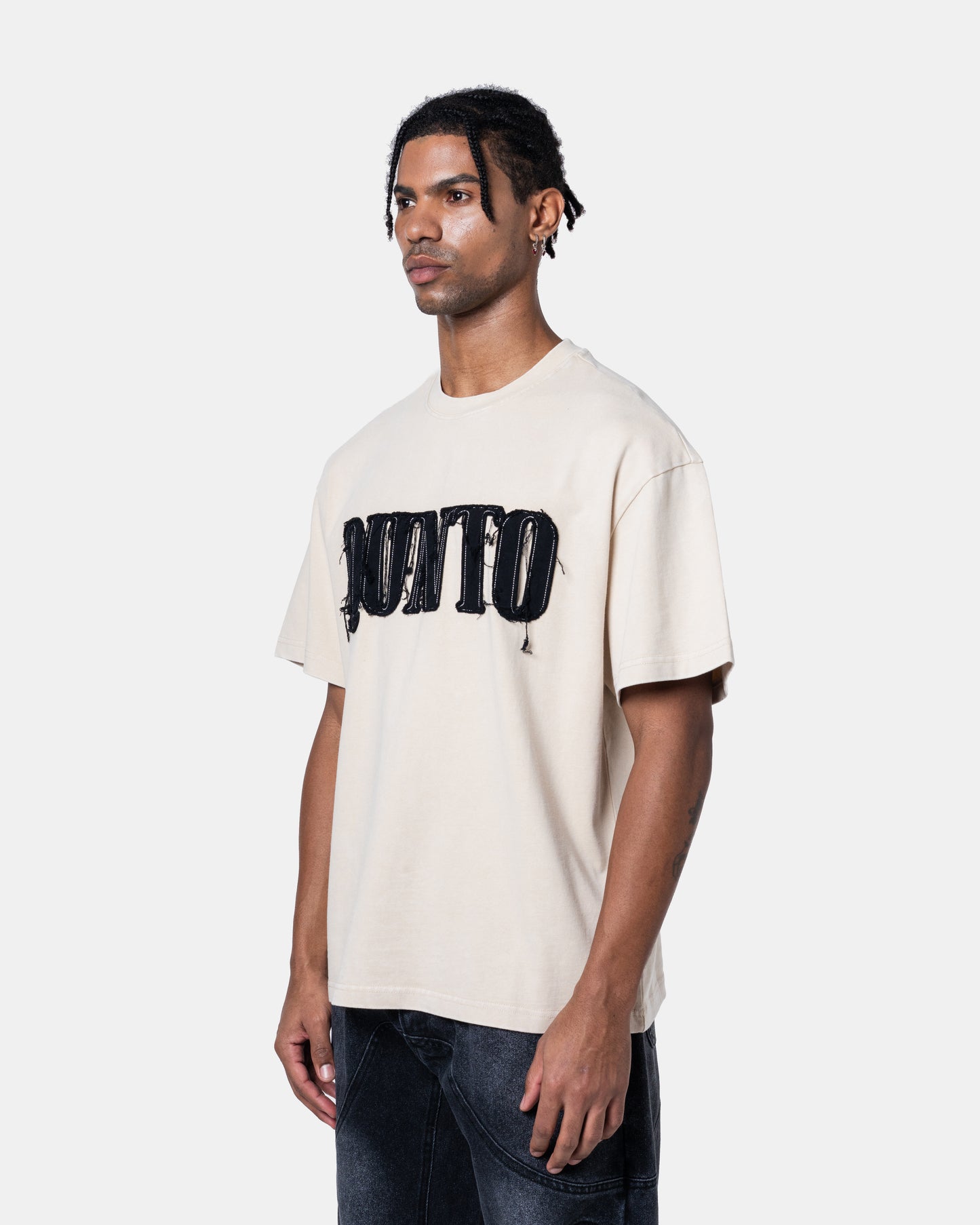 QUNTO OVERSIZE TEE CREAM