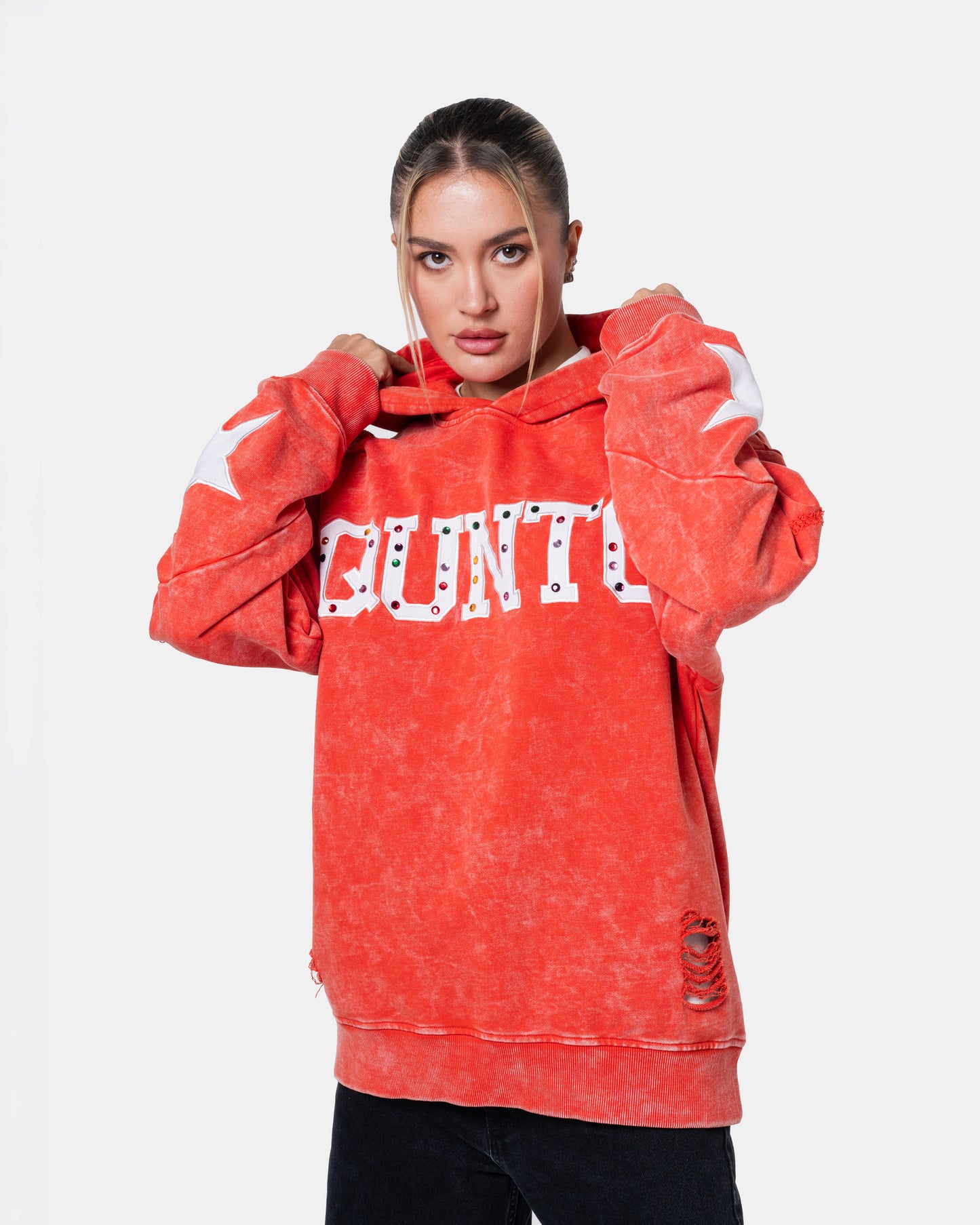 QUNTO STAR HOODIE ORANGE