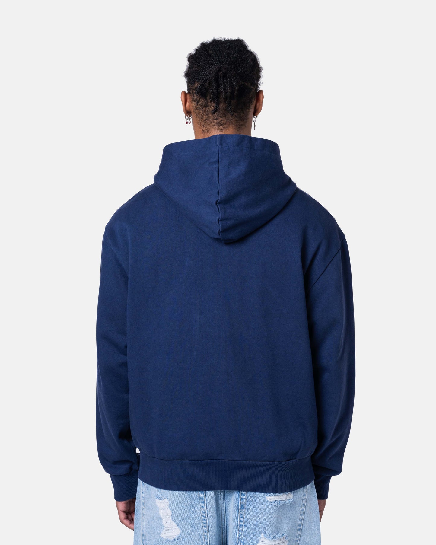 CLASSIC ZIPER HOODIE BLUE