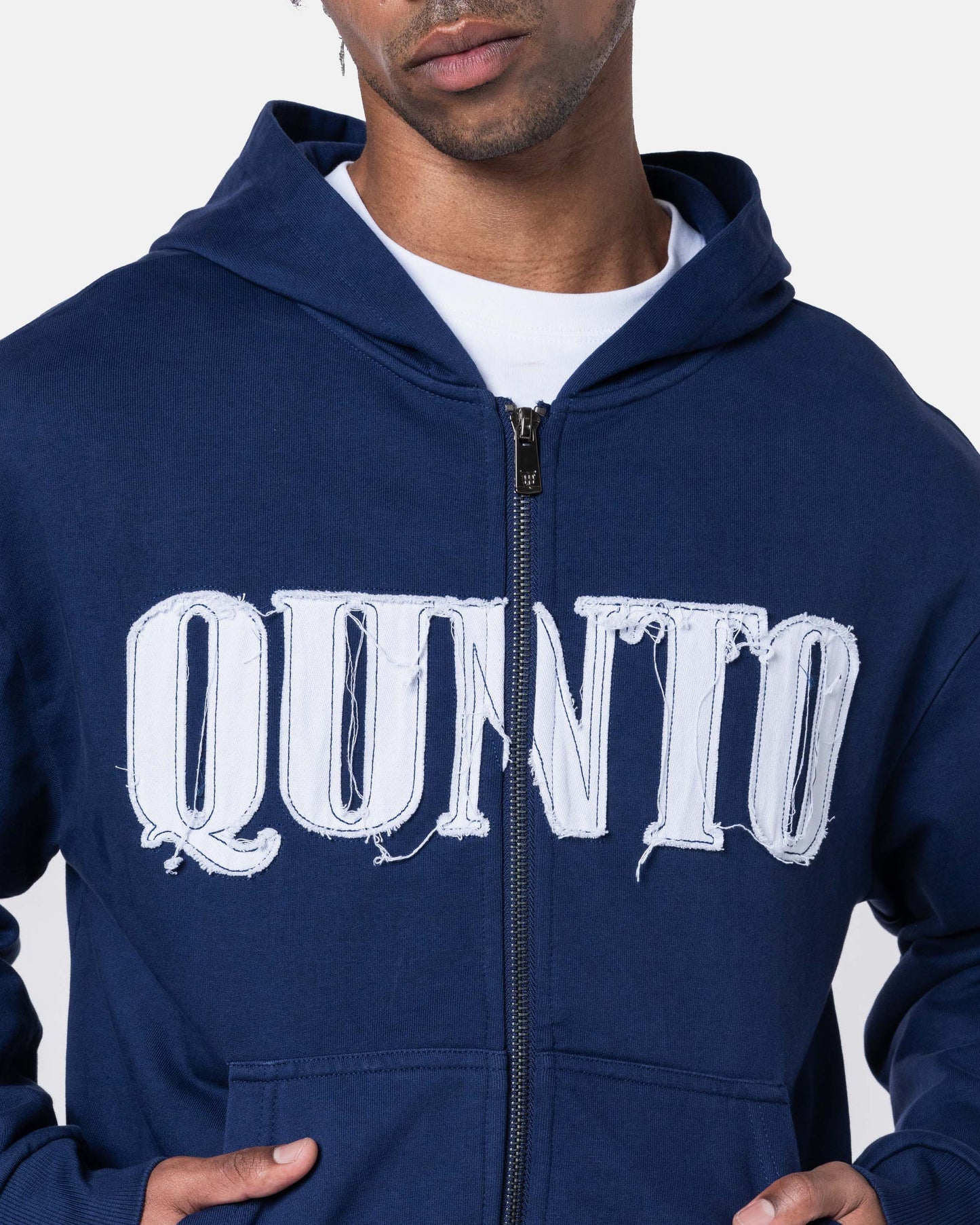 CLASSIC ZIPER HOODIE BLUE