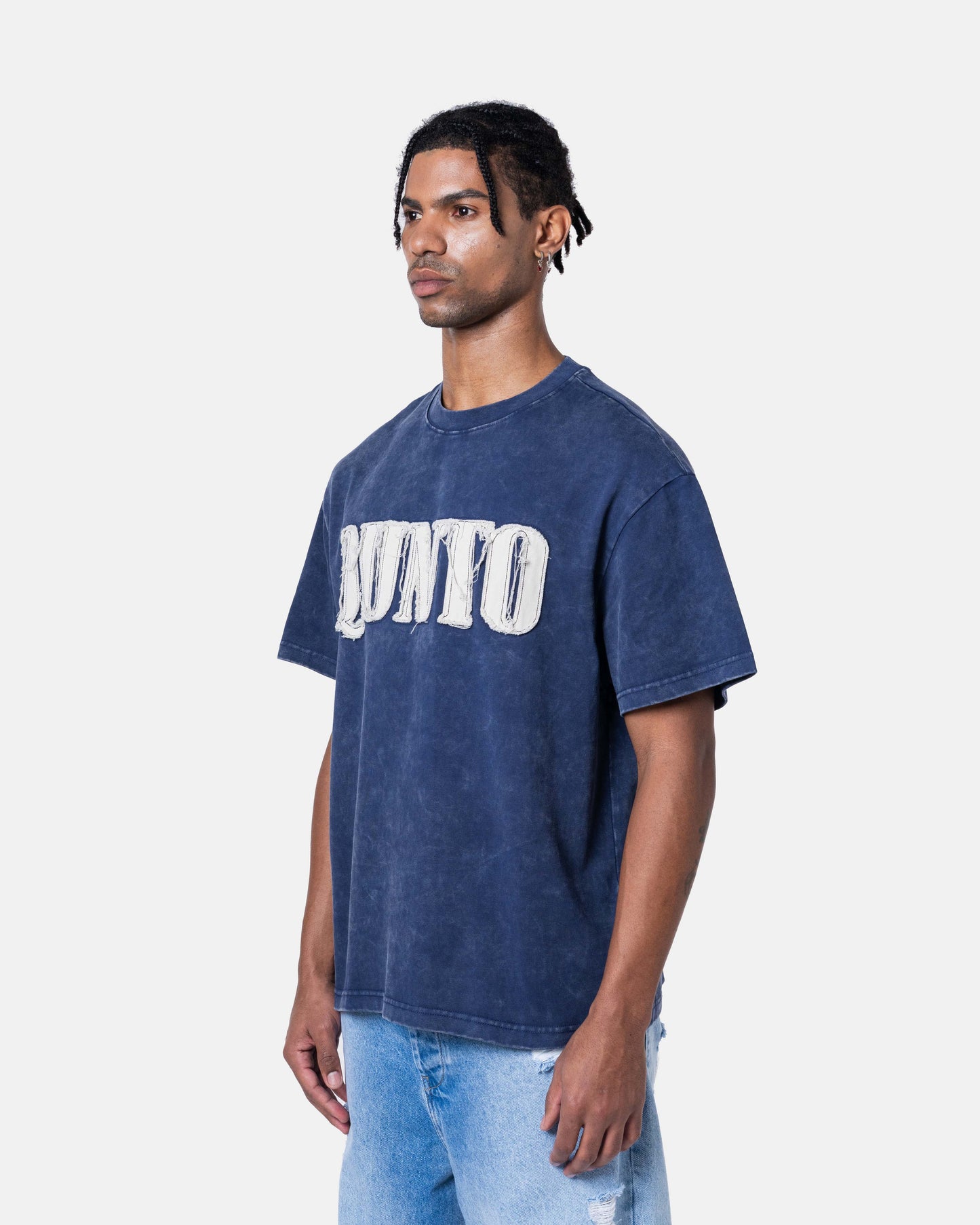 QUNTO OVERSIZE TEE BLUE