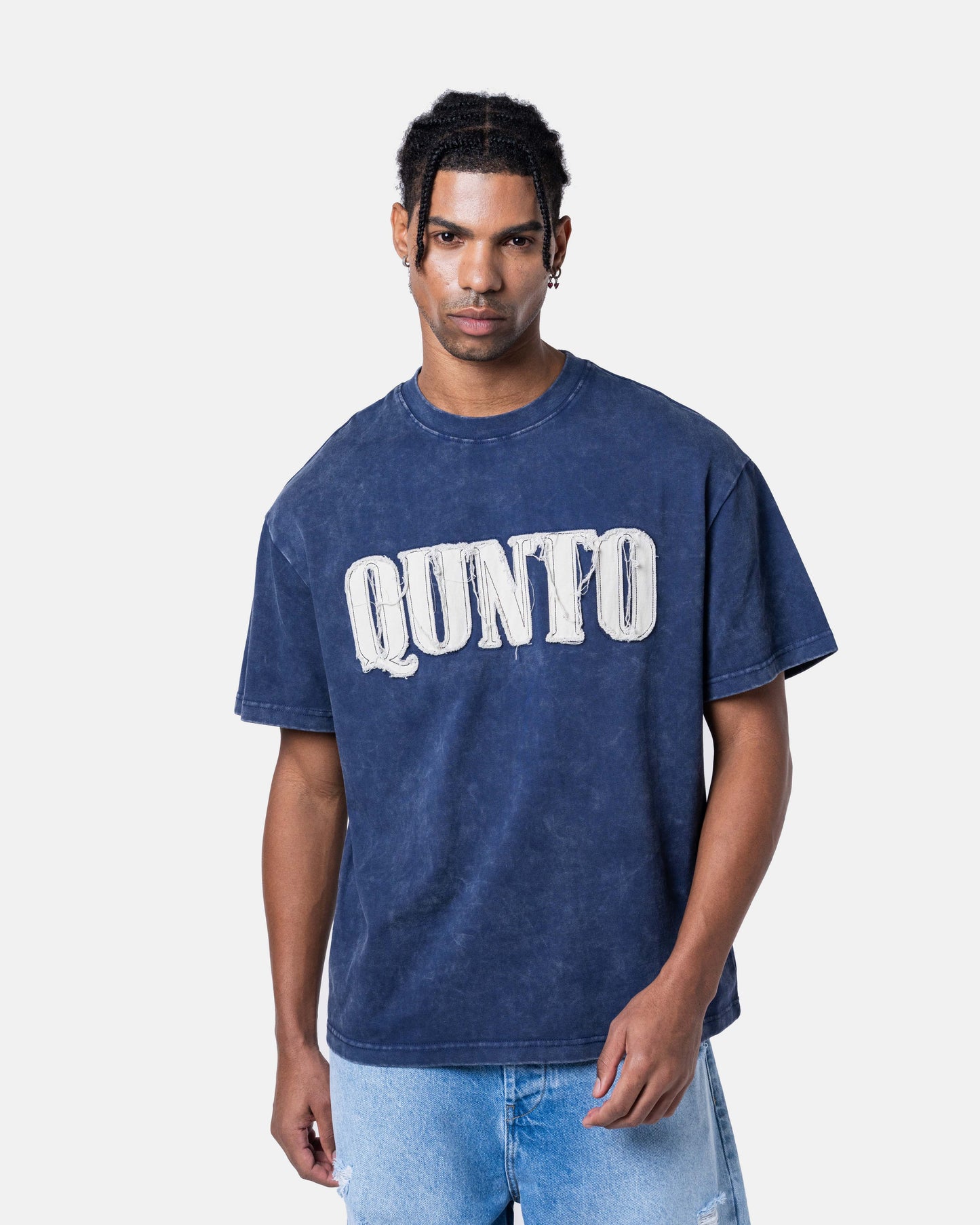 QUNTO OVERSIZE TEE BLUE