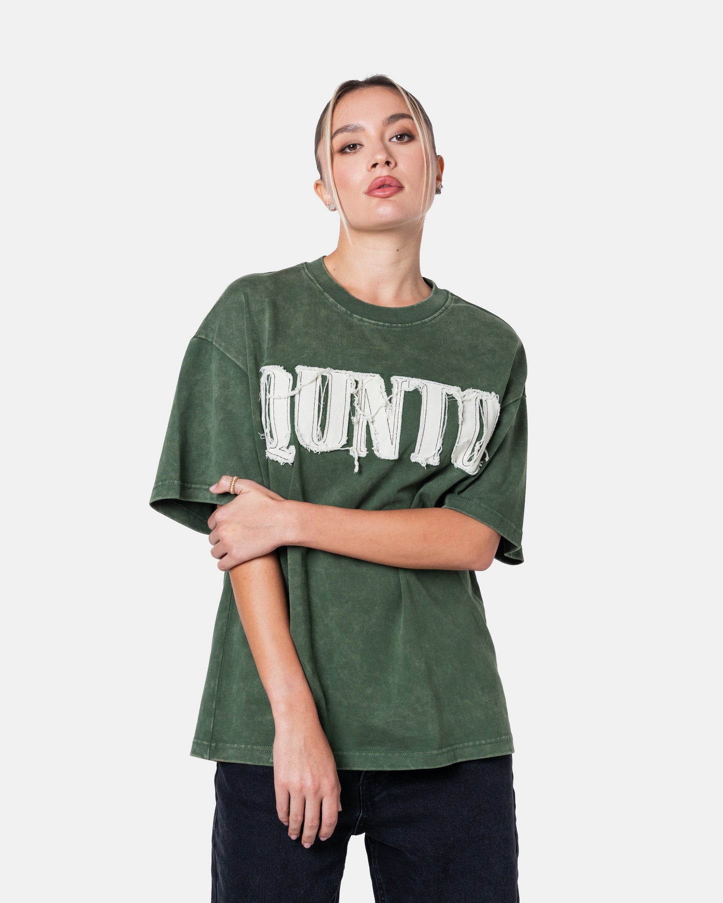 QUNTO OVERSIZE TEE GREEN