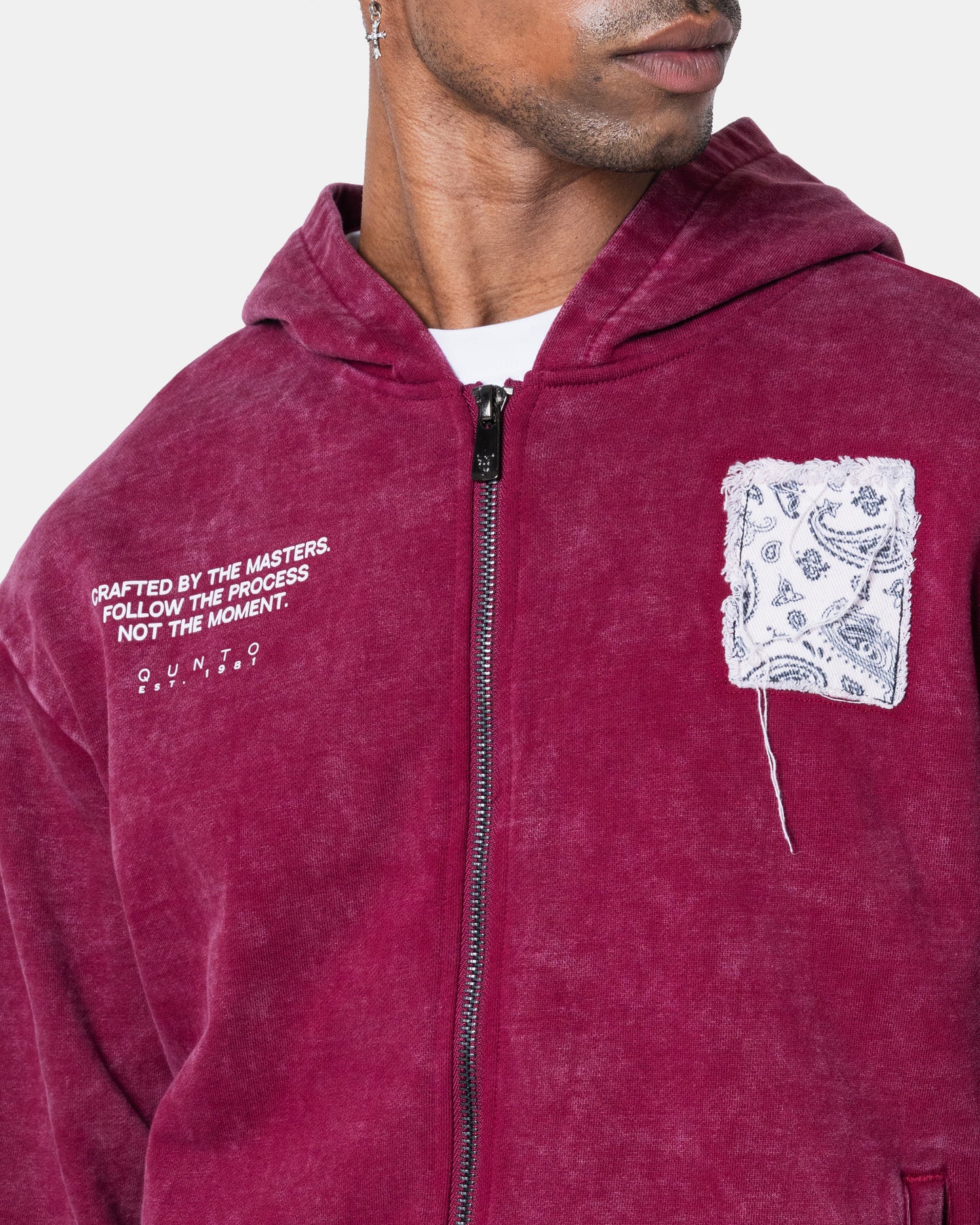 DESTROY ZIPPER HOODIE RED