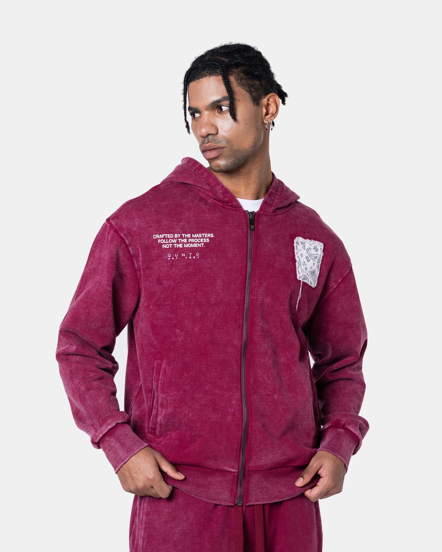 DESTROY ZIPPER HOODIE RED