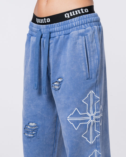 DESTROY PANTS BLUE