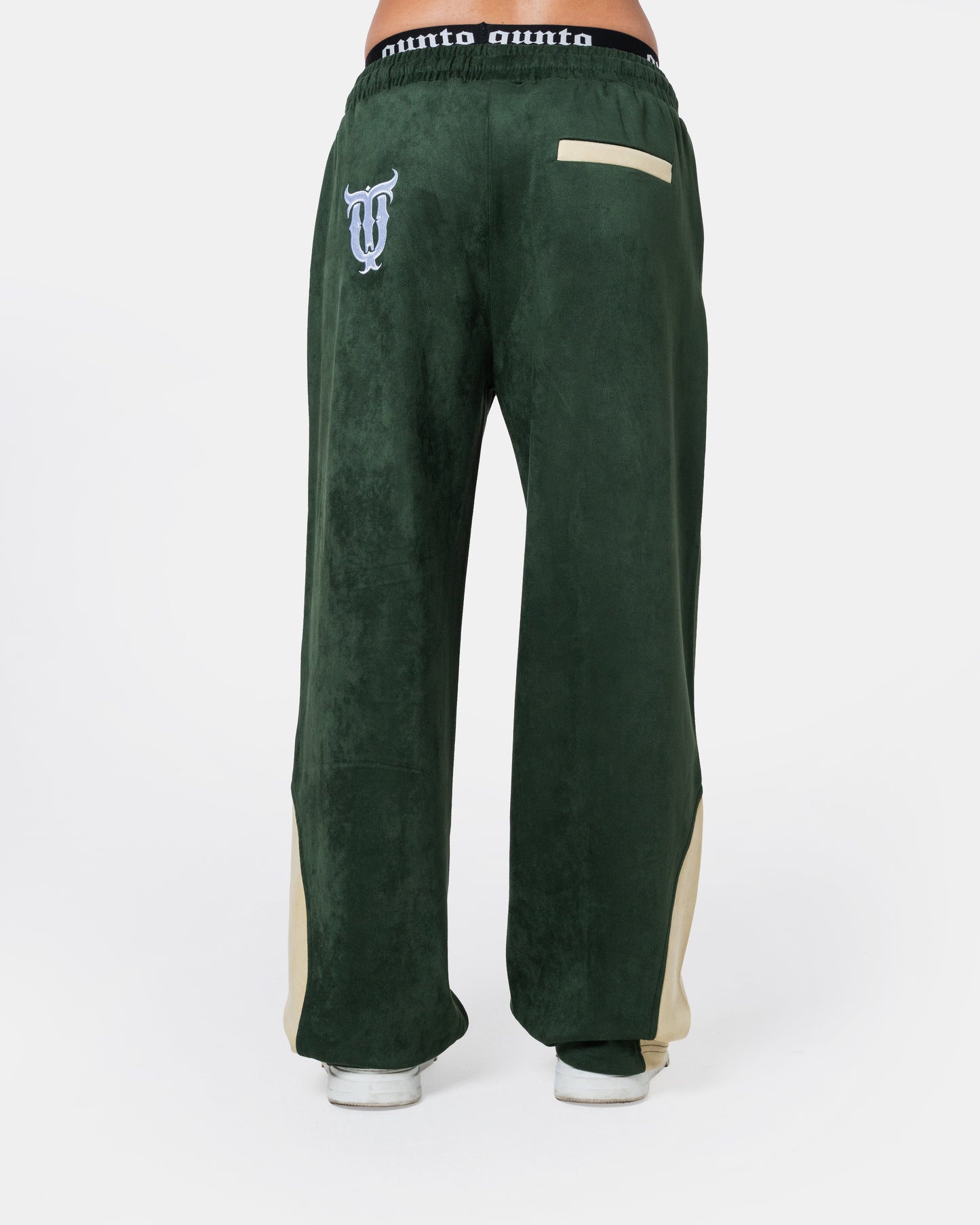 GREEN TRACK PANTS