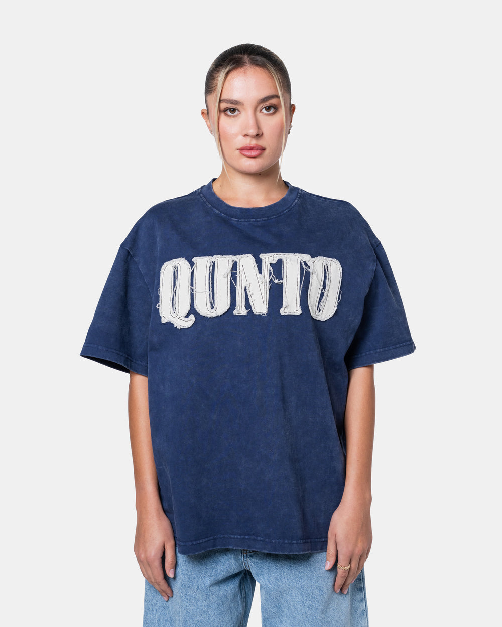 QUNTO OVERSIZE TEE BLUE