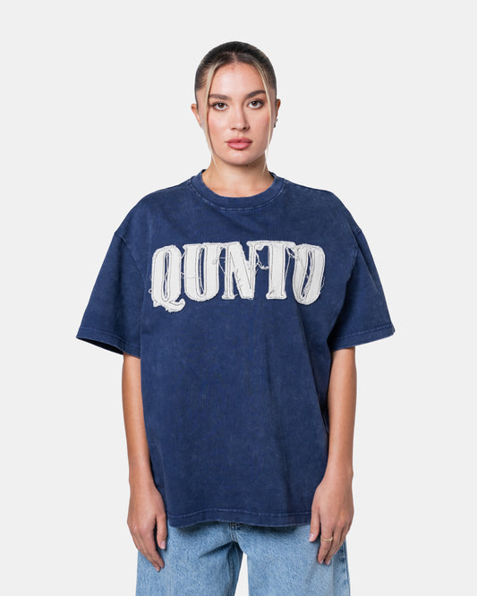 QUNTO OVERSIZE TEE BLUE