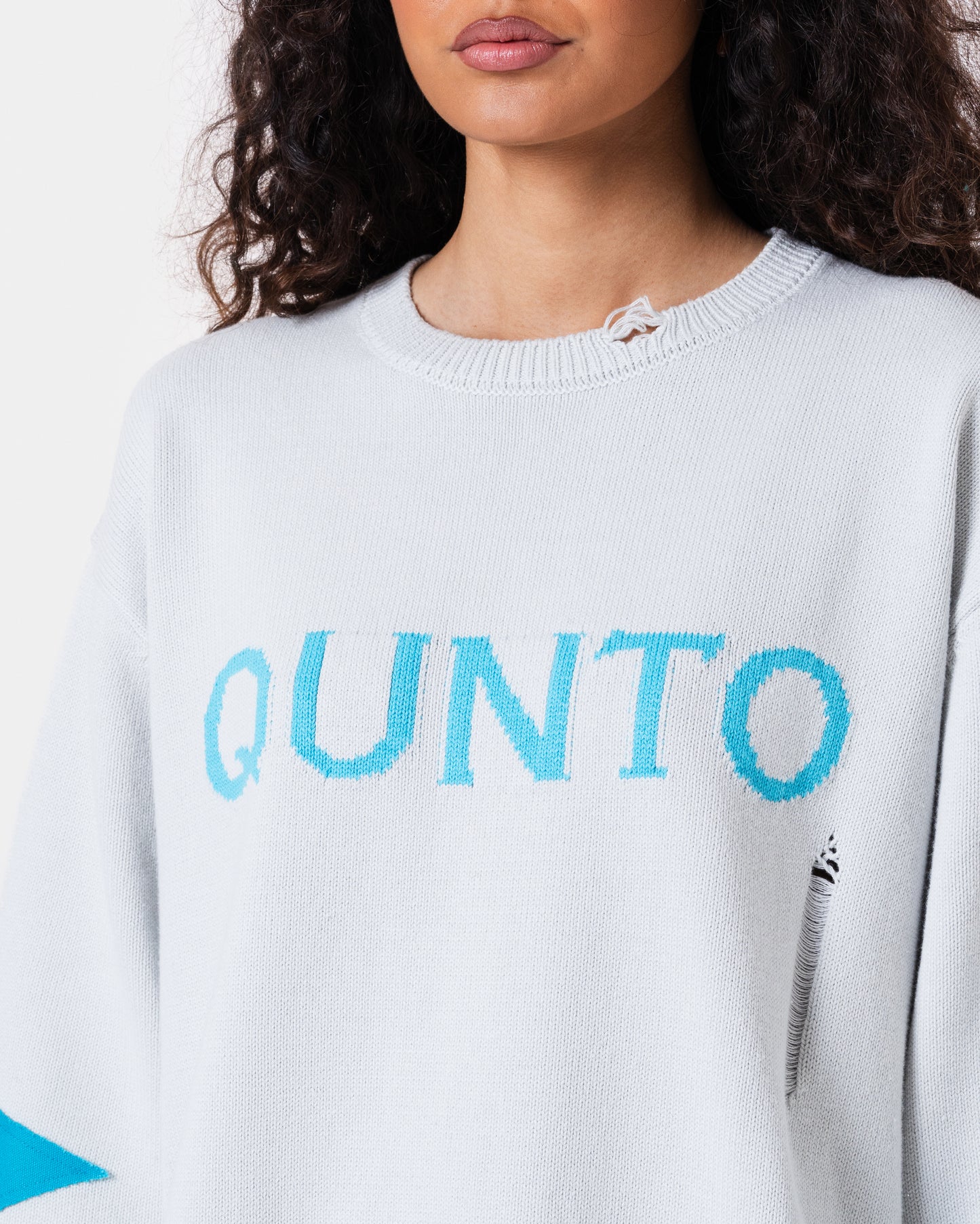 DESTROY SWEATER KNIT GREY