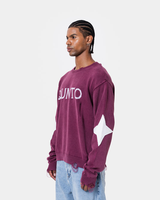 DESTROY SWEATER KNIT RED